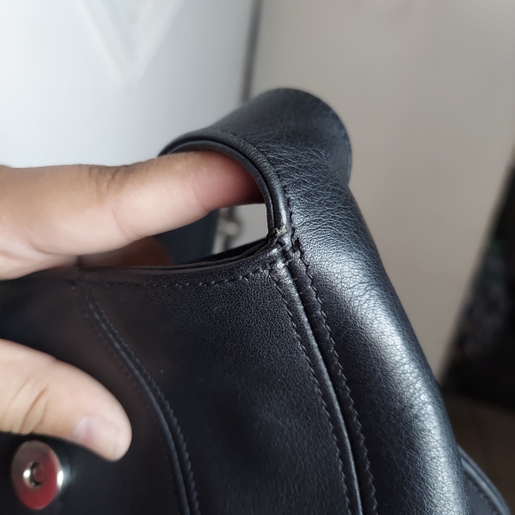 Vintage Coach Black Lexington Small Flap Crossbody 4185 Italy 🖤🇮🇹 - Picture 14 of 16